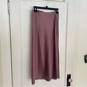 a new day Mauve Satin Maxi Skirt
